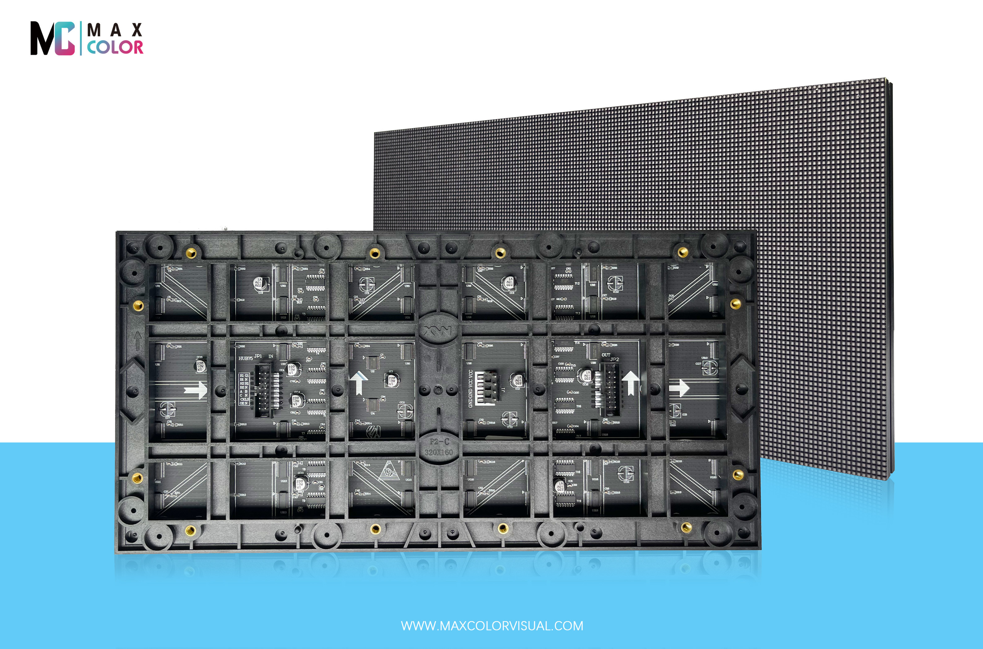 Custom Full Color Indoor Led Panel Display Module 128 X 64 Pixels 1R1G1B