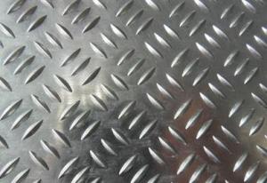 China 5052 H24 1.2mm 3 Bar Embossed Aluminium Checker Plate wholesale