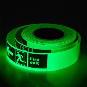 China Waterproof Night Self-luminous Photoluminescent Luminous Glow In The Dark Safety Tape wholesale