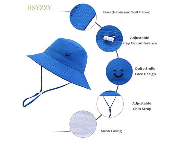 Summer Baby Boys' Flap Sun Hat Kids Bucket Cap Common Fabric