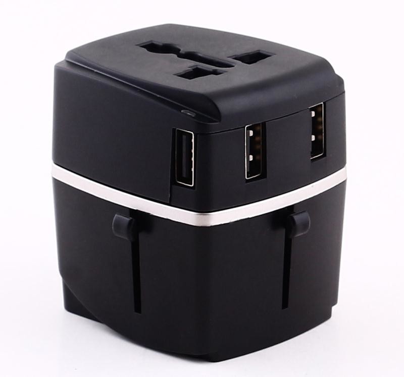 Phone Four Port Fast USB Wall Charger With Conversion Plugs