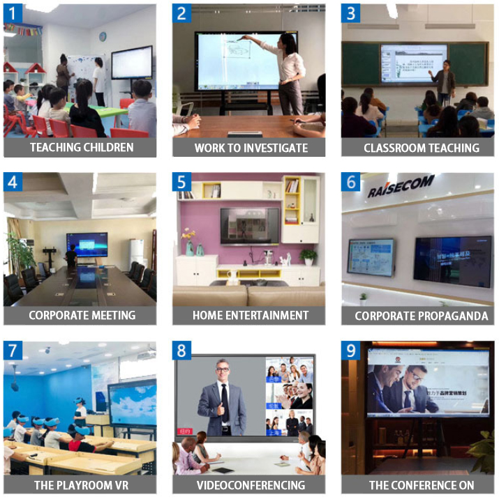 Conference Room 75in 220W 350cd/m2 Interactive LCD Panel
