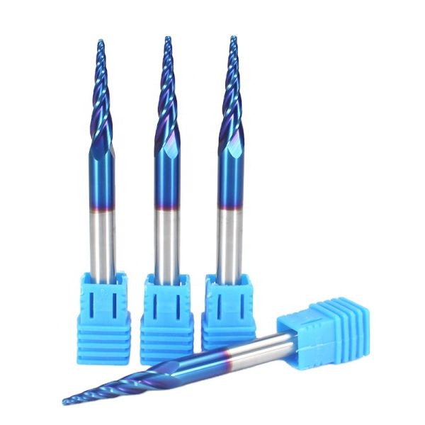 Ball Nose Wood Carving Drill Bits 2 4 Flutes Wood Milling Double Flute Taper