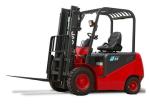 AC Drive Battery Powered Forklift , 4 Wheel Electric Forklift 2.5 Ton Lifting