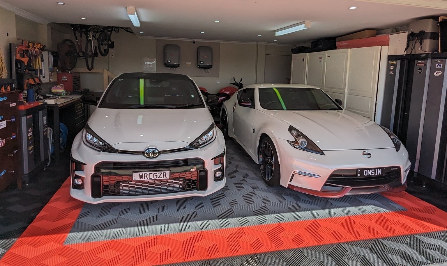 Factory readygo 3D Cubic garage floor tiles plastiuc flooring interlocking Car wash grate floor