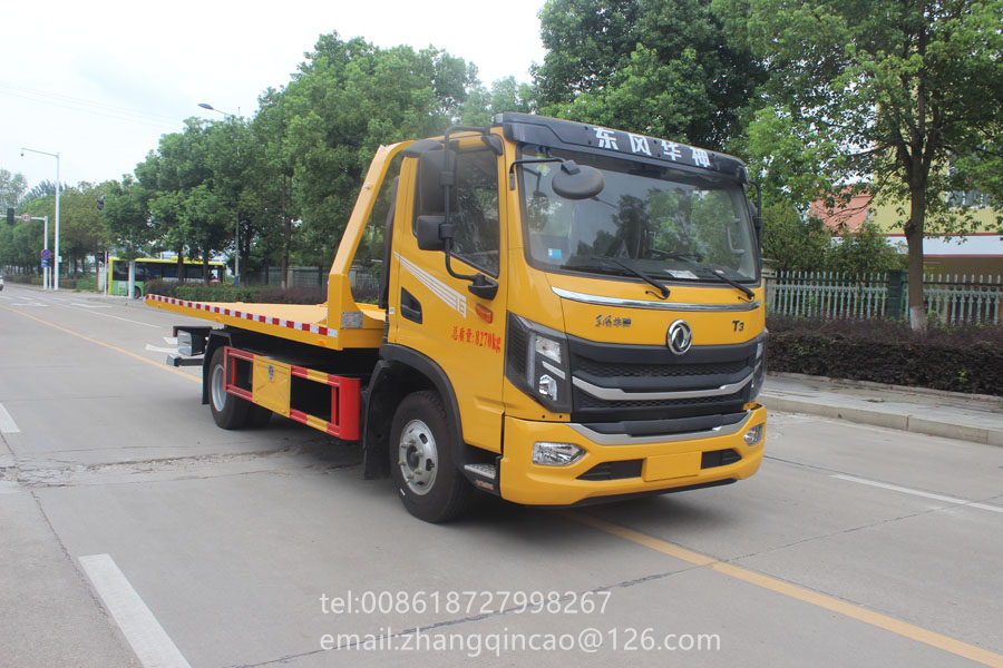 Brand of RunStar Flat Wrecker Truck With Huge Power at Low Price on Factory Direct Sale