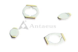 China Custom 95% 96% Electrical Ceramic Plate With Gold-Plated wholesale