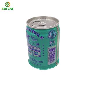 China Tin Cans for Alcohol Liquid Packaging 2Oz 70-133mm Height CMYK 4C Tins for Whiskey Wine wholesale