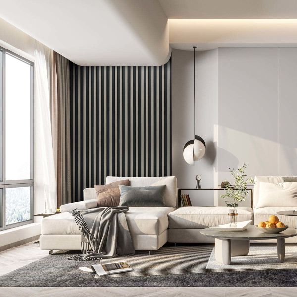 Pvc 3D Fluted Decorative Lambrin Wood Composite Interior Fluted Panels Wpc Wall Panel Clading Fire Protection For Customer Require