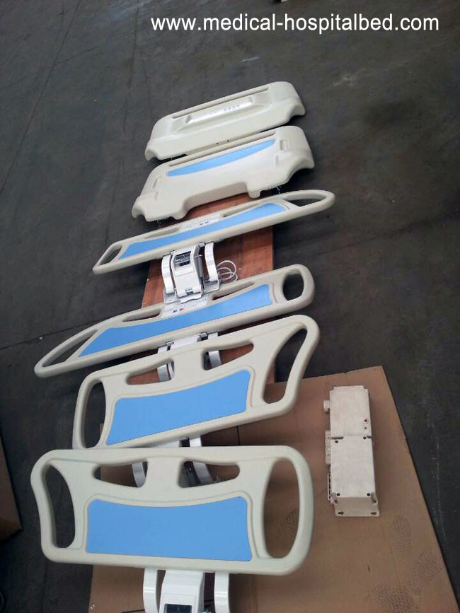 ABS Parts Siderails Head / footboard With Controller Panel hospital bed side rails