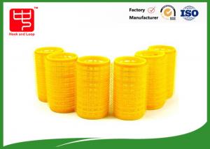 China 32 * 60mm yellow plastic hair roller , hair curler roll for girl / female wholesale