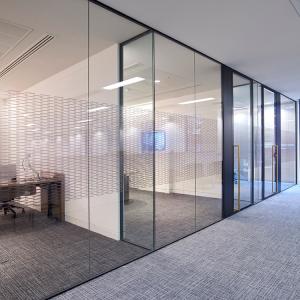 China Customized Office Glass Office Partitions Space Saving Frosted Glass Partition wholesale