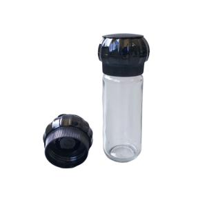 China Glass Jar 100ml 135mm 146g Plastic Pepper Grinder Mill wholesale