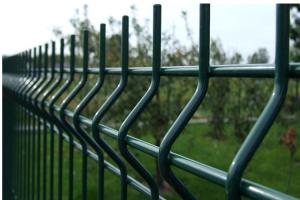 China Stainless 3D Welded Wire Fence Green Powder Coated Fencing wholesale