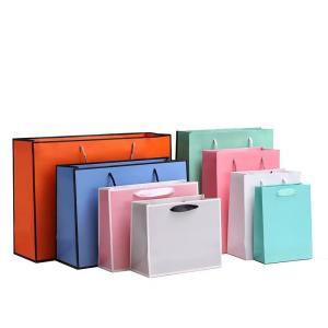 China Custom Logo mini gift bags packaging for handbag shopping paper bag wholesale