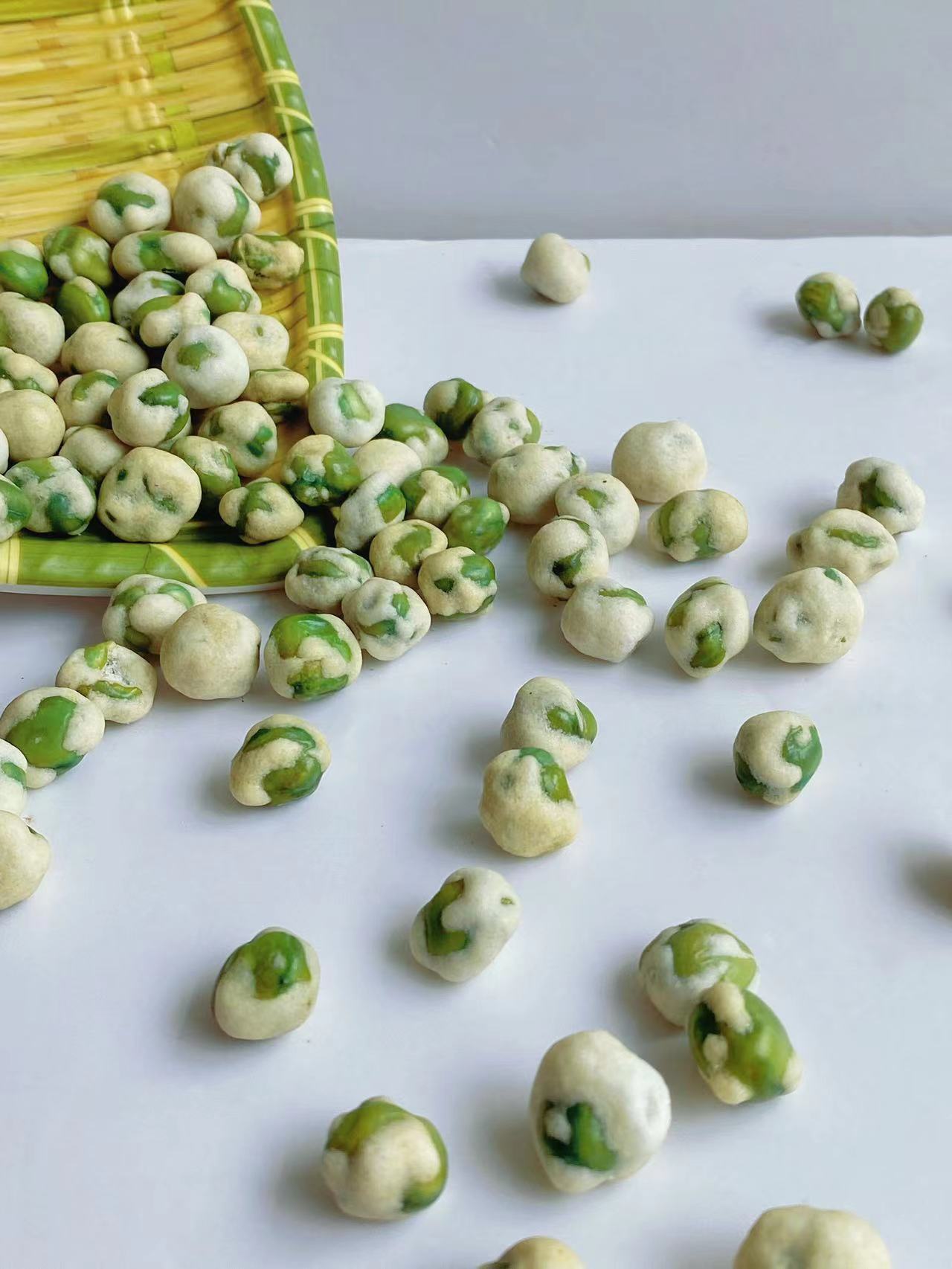 ODM Green Pea Snack Chili Coated Hard Texture Salted Roasted Peas
