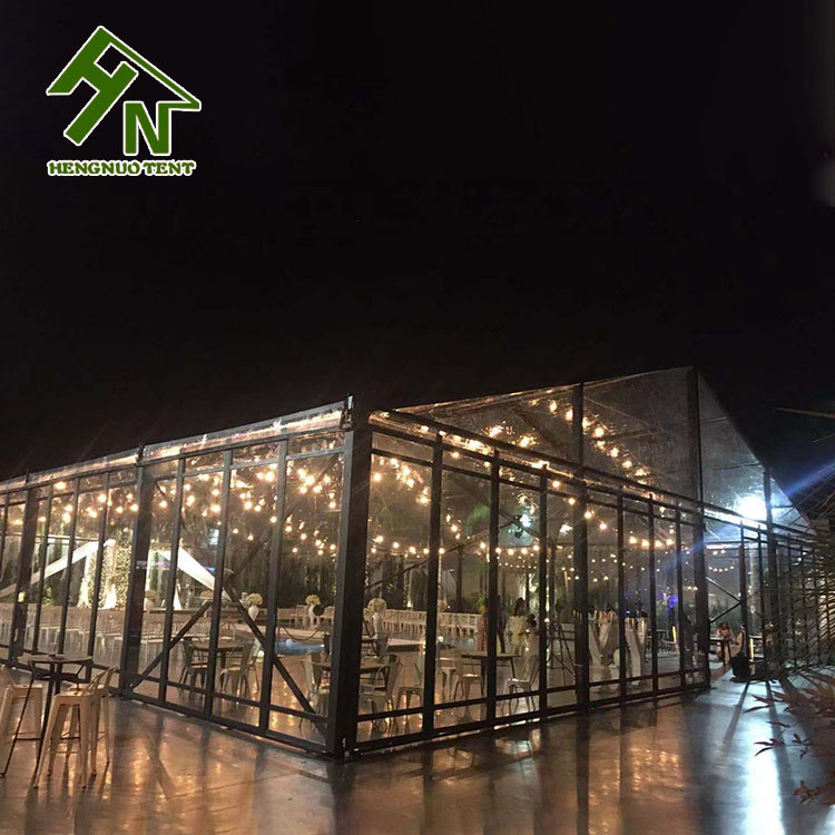 Wedding Aluminium A Shaped Glass Marquee Tent 12m Width