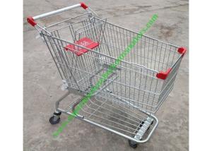 China American Style Supermarket Shopping Wire Cart / Customized Carbon steel Hand Trolley wholesale