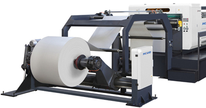 Servo Rotary Automatic Paper Roll To Sheet Cutting Machine 1400mm Width