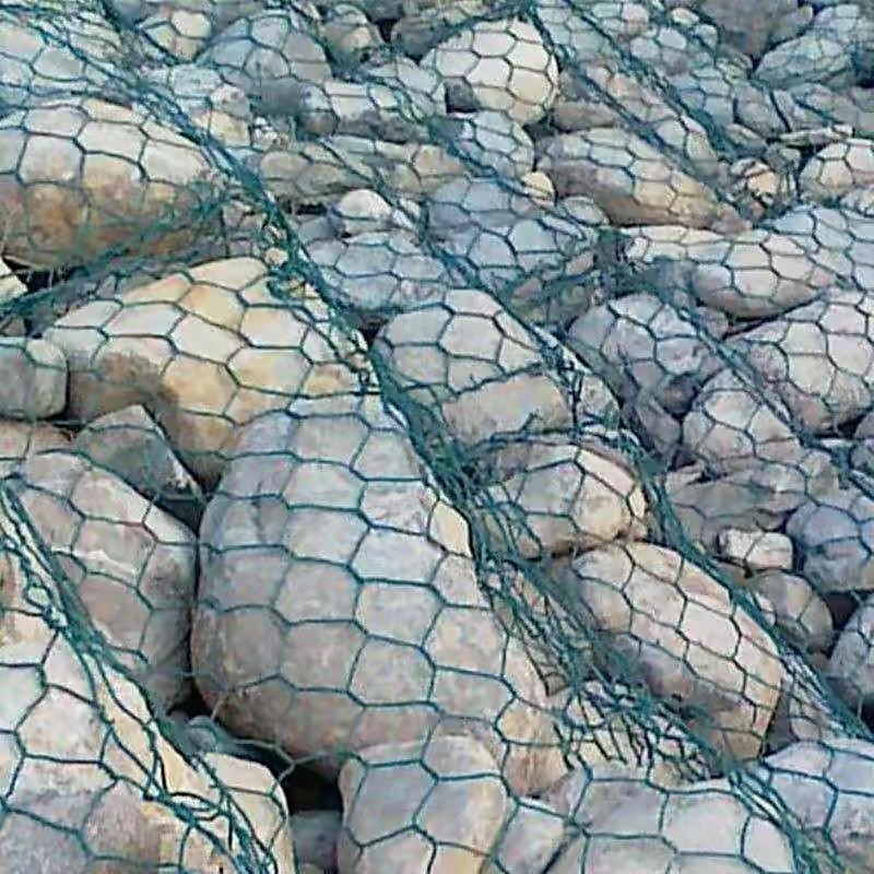 Iron 2 X 1 X 1m Pvc Coated Gabion Wire Mesh For Cages