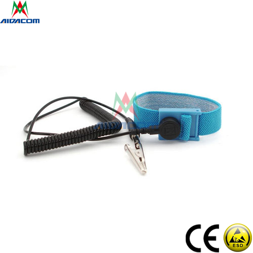 Blue Black 7MM Snap 1M5% ABS ESD Wrist Strap