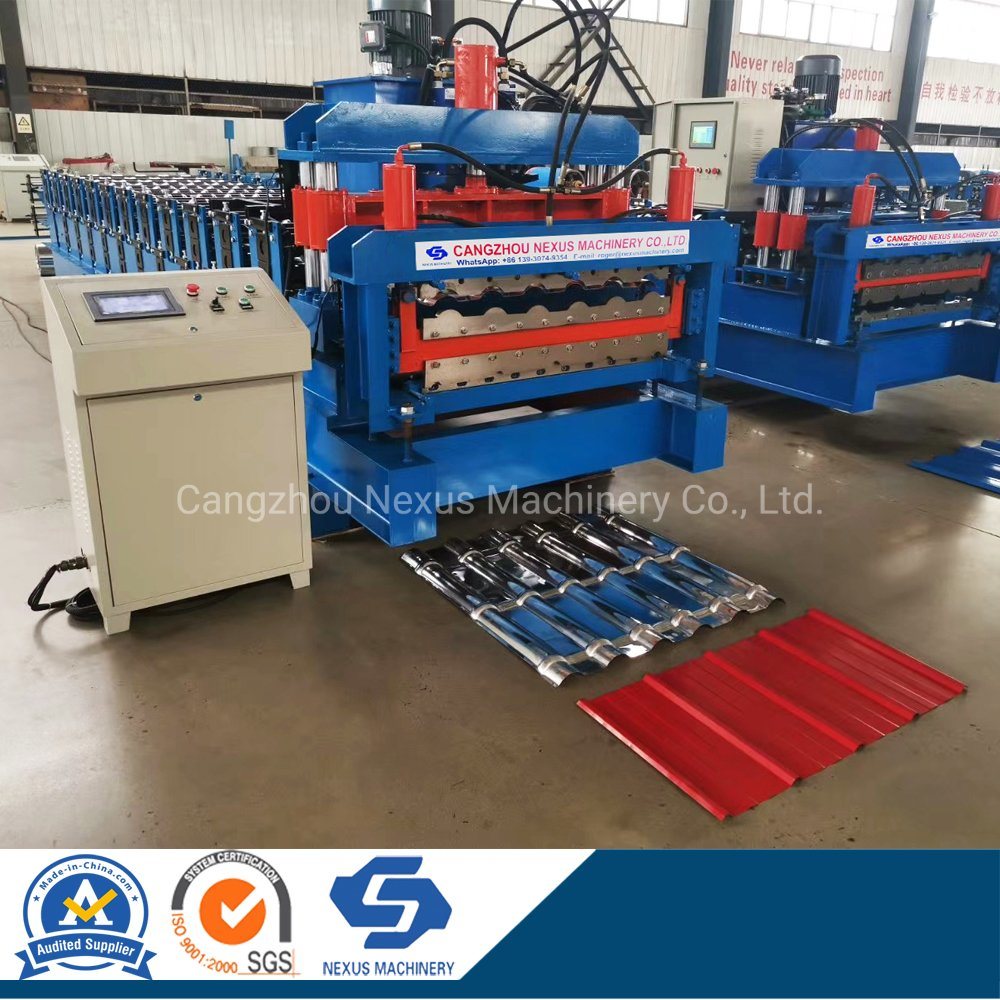 Roofing Sheet Roll Forming Machine Trapezoidal Roof Tile Metal Rolling Forming Machine