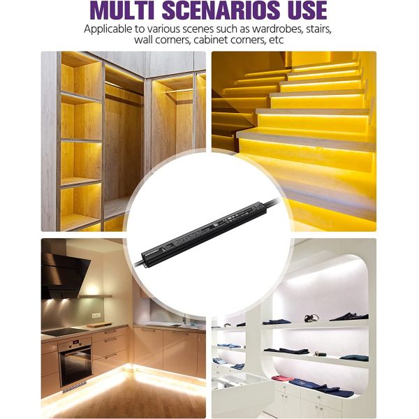 IP65 0-10v Dimmable Driver Waterproof 0-10v LED Dimmer High PFC For 100w LED Lighting
