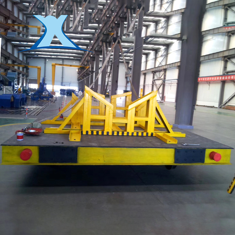 Heat Resistant Steel Coil Transfer Trolley Battery Powered Flexible Work