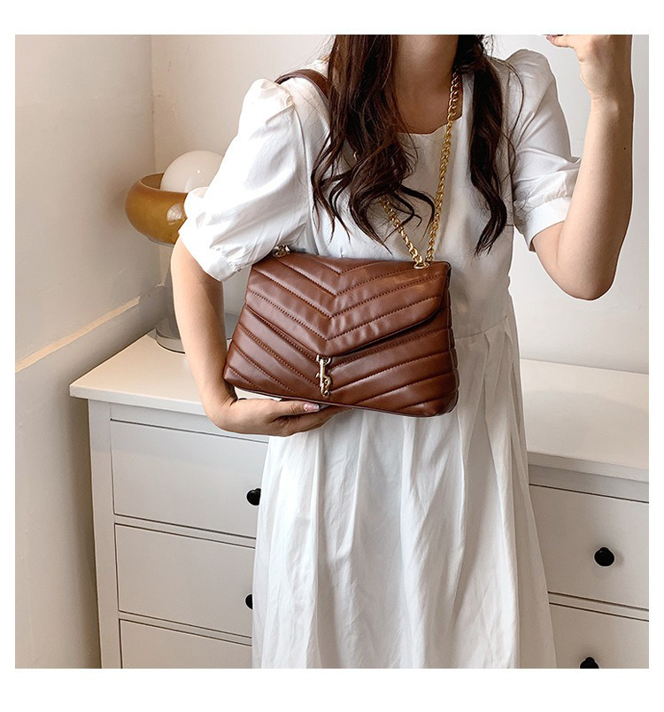 Single Strap Women's Branded Trending Shoulder Handbag Small PU Leather Crossbody Bag