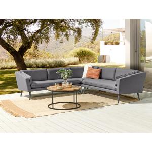 China Modern Design Style Grey Cushion All Weather Fabric Sofa Set Furniture for Villa Garden wholesale