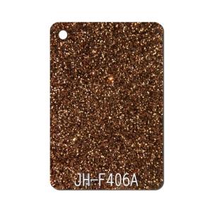 China 15mm Thickness Sparkle Acrylic Sheet Brown For Earrings Chains wholesale