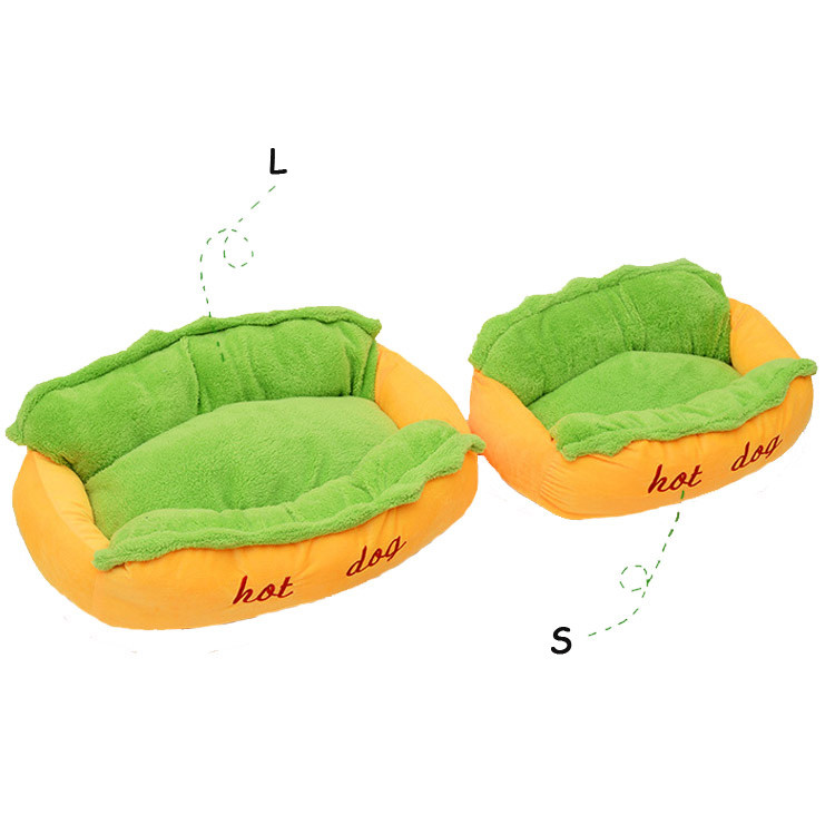 Various Size Pet Bed Warm Soft Fiber Dog Lounger Bed Available In All Seasons