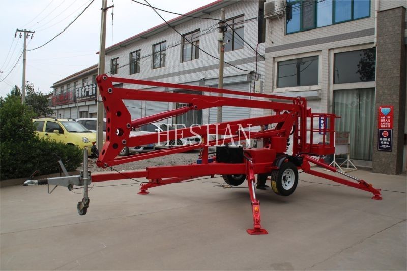 Towable Spider Self Propelled Telescopic Boom Lifts Diesel Electric Cherry Picker
