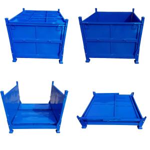 China Heavy Duty Industrial Stackable Folding Steel Pallet Containers wholesale