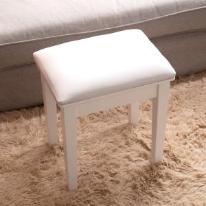 China MDF Straight Solid Wood Stool Height 40cm With PU Leather wholesale