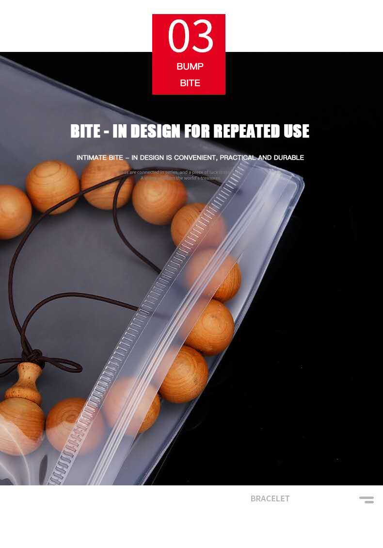 Custom LDPE Plastic Zipper Bags for Biodegradable Self Sealing Jewelry Packaging