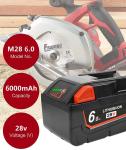 28V 6000mAh Milwaukee Replacement Power Tool Battery With Full Computer