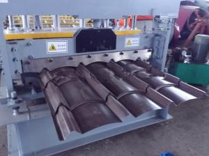 China European Style Glazed Tile Machine For Partial Arc Color Steel Roof wholesale