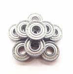 Iron Sealed Single Row Deep Groove Ball Bearing 608ZZ 8x22x7mm
