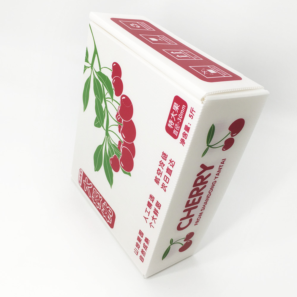 Lychee Fruit Gift Box 4mm Custom Corrugated Carton Abrasion Resistance Retain Freshness