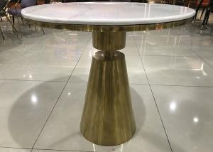 China Anti Permeation 80cm Stainless Steel Marble Coffee Table wholesale