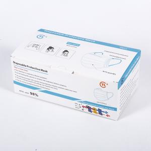 China 3 layer disposable face mask medical faces mask with earloops wholesale