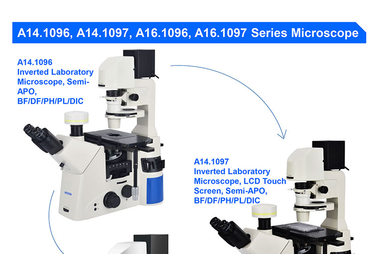 OPTO EDU A14.1097 SW10x Inverted Biological Microscope SW10x/22mm