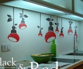 China Contemporary Personalised Wall Flower Stickers G115, Wall Sticker Art /Decal Wall Stickers /Floral Wall Stickers wholesale