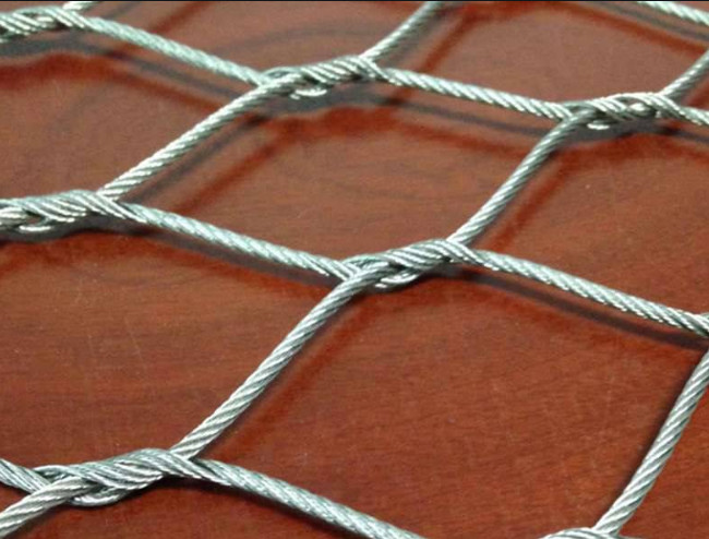 2.5mm Stainless Cable Mesh Black Oxidized Zoo Aviary Mesh