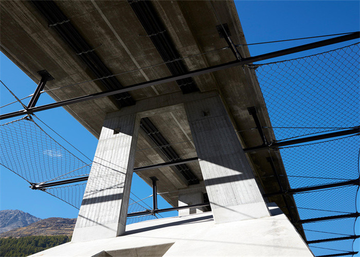 Customizable Black 1.6mm 316 Stainless Steel Cable Netting For Guardrail