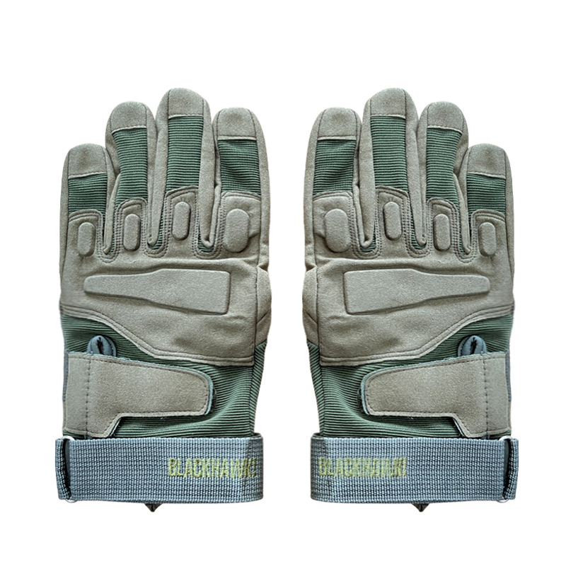 Blue Half Finger Hiking Gloves with Breathable and Weather-Resistant Design