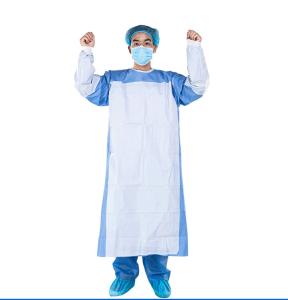 China Sterilization Blue EO SMS Disposable Surgical Gown wholesale