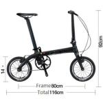 Sava Z0 Carbon Folding Bike , 14 inch foldable carbon fiber bike