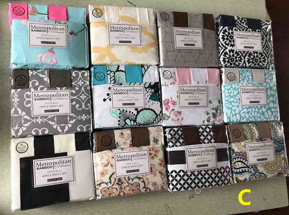 6pcs Full Size 100% Polyester Print Microfiber Bedding Sheet Set for Hotel at Good